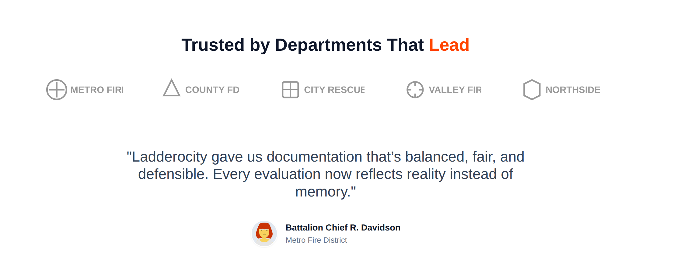 Battalion Chief R. Davidson